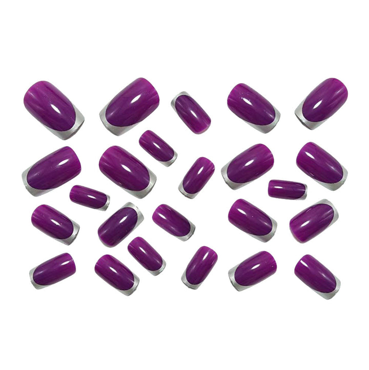 Artificial nails with shiny metallic finish Kalsten