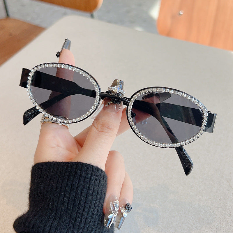 Ladies Designer Sunglasses with Sparkling Crystal Frame Kalsten