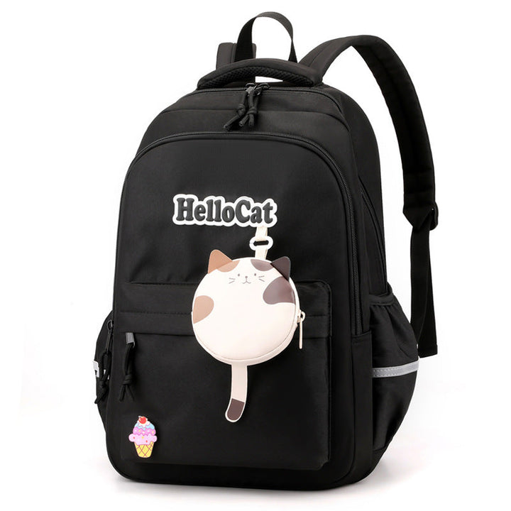 Cute Cat-Themed School Backpack