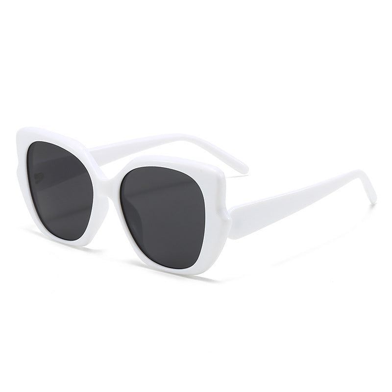 Women's oversized fashionable sunglasses with curved frame Kalsten