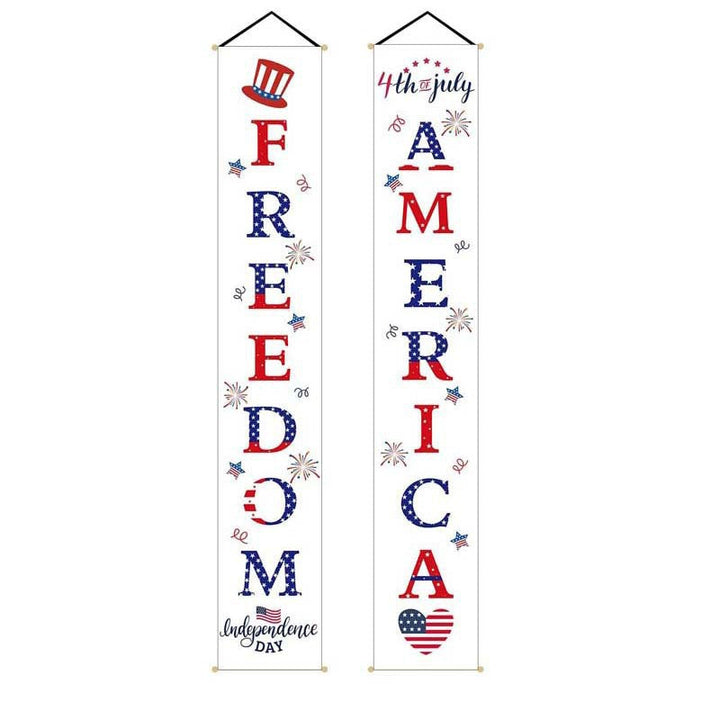 Unisex nan hanging patriotic door banner set Kalsten