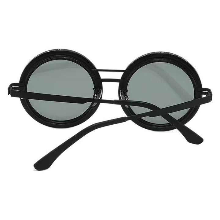 Ladies Round Retro Sunglasses with Distinctive Metal Frame Kalsten