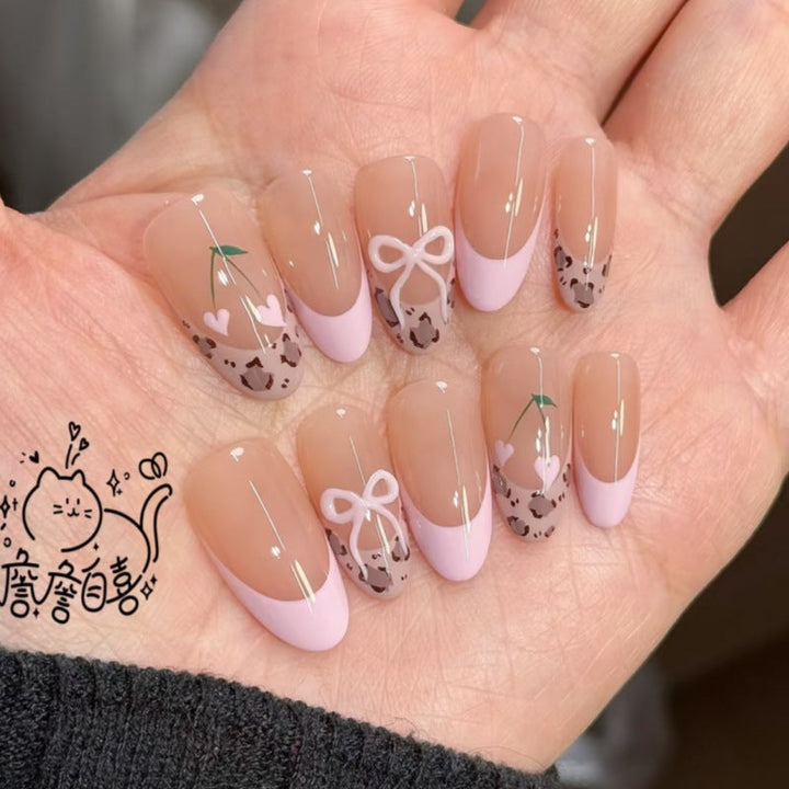 Nature-Themed Artistic Press-On Nail Set Kalsten