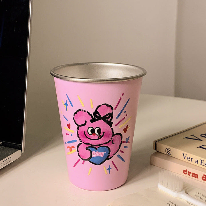 Insulated mug with cheerful bear motif Kalsten