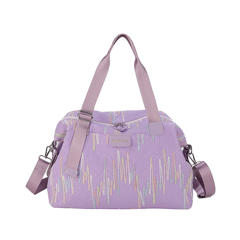 Chic Textured Travel Duffle Bag Kalsten