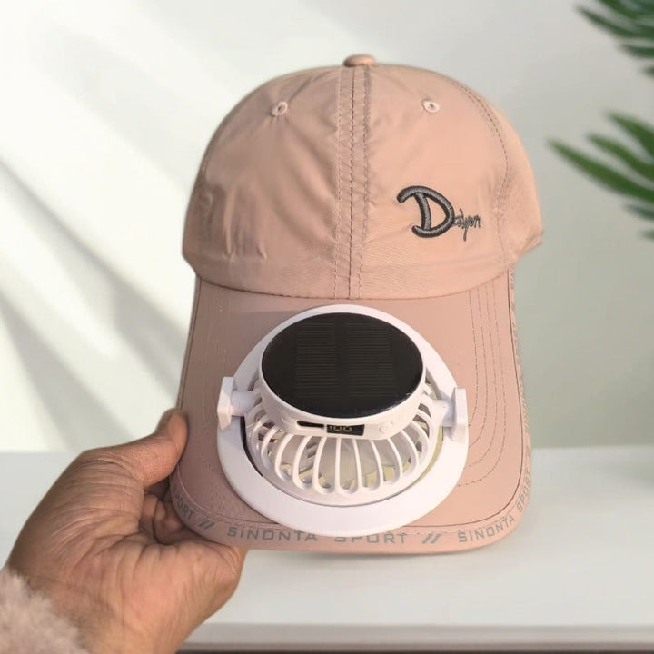 Sporty baseball cap with detachable solar fan Kalsten