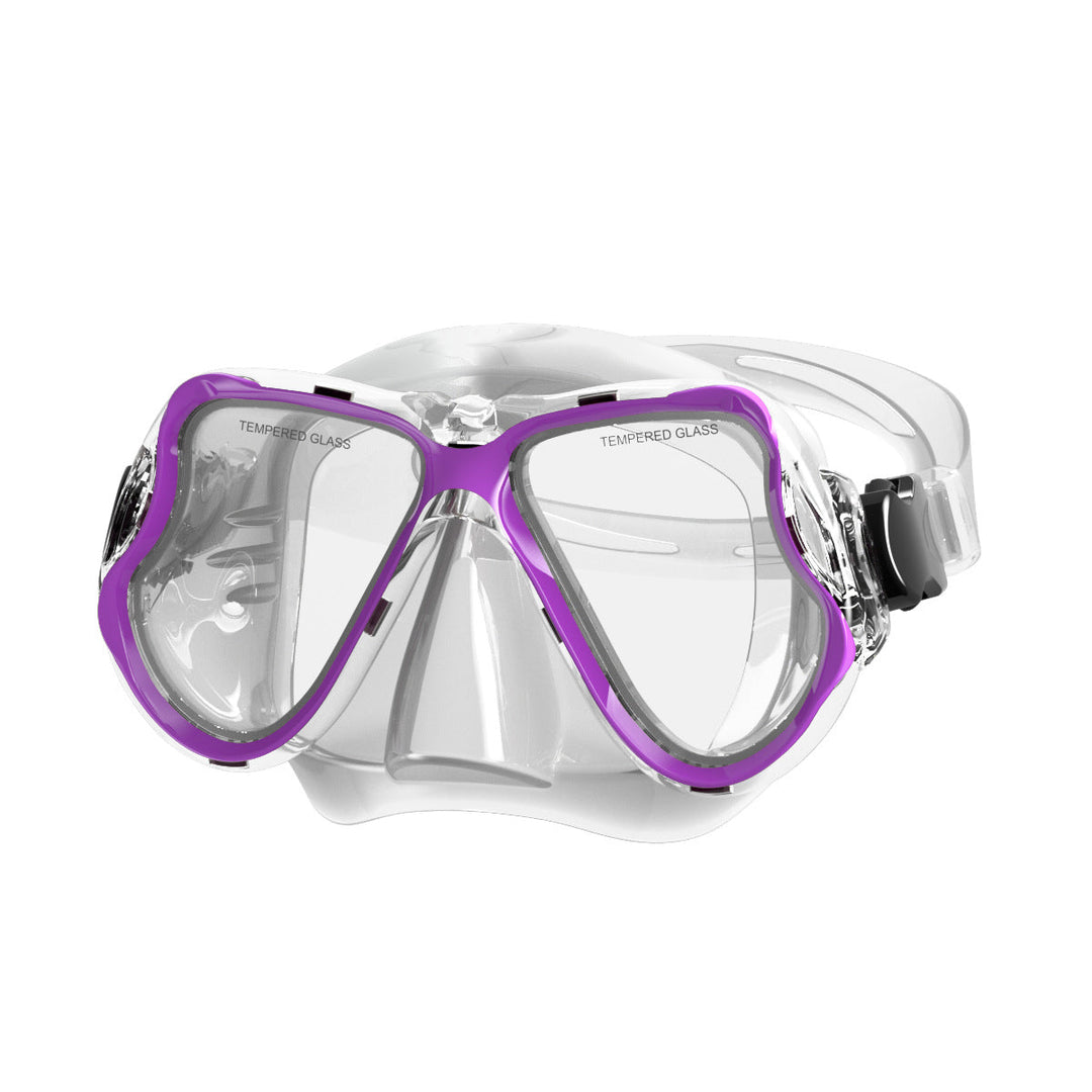 Diving mask with wide field of vision and impact-resistant design Kalsten