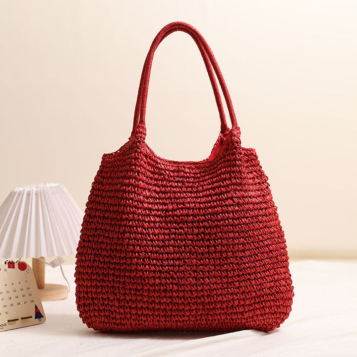 Handmade wicker tote bag with sturdy handles Kalsten