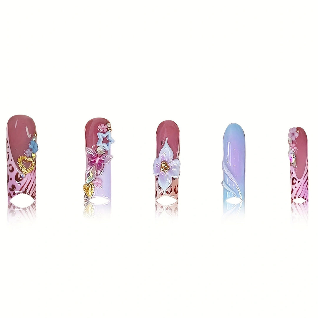 Decorative Press-On Nail Set Kalsten