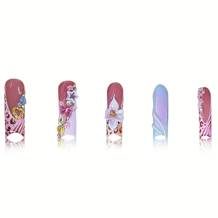 Decorative Press-On Nail Set Kalsten