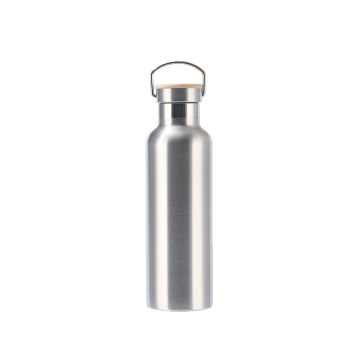 Women's stainless steel insulated drinking bottle with sustainable bamboo lid Kalsten