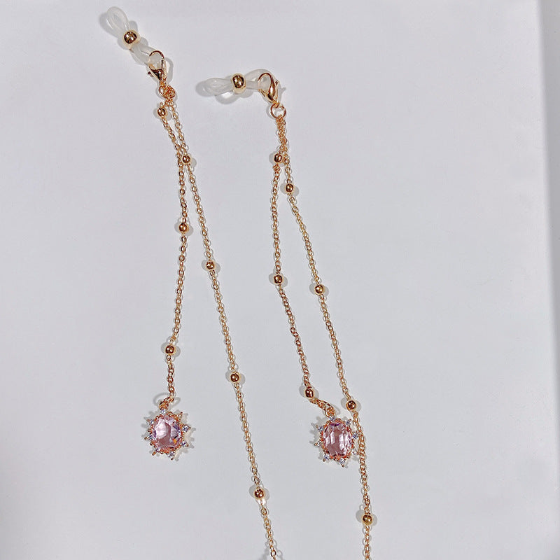 Noble jewelry necklace with sparkling crystals Kalsten