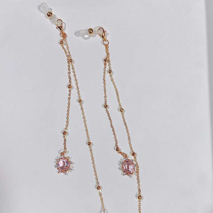 Noble jewelry necklace with sparkling crystals Kalsten