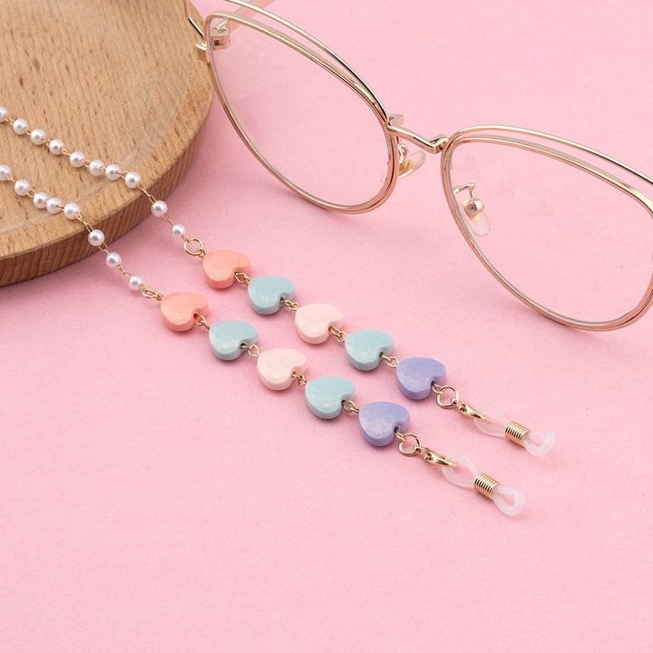Decorative Heart-Shaped Eyewear Chain Kalsten