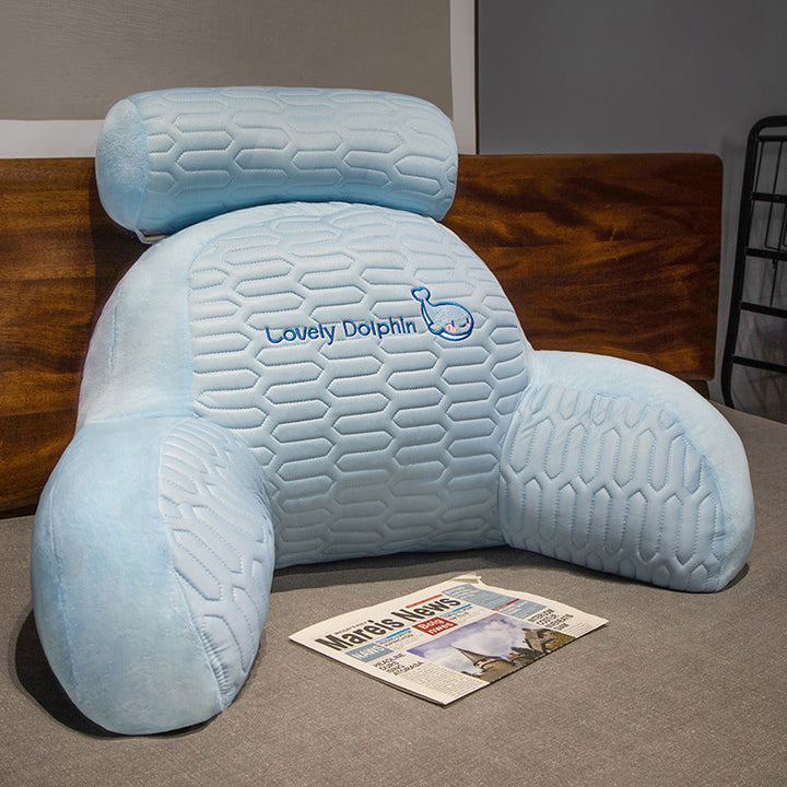 Plush back support pillow with toast design Kalsten