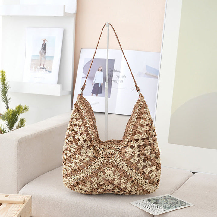 Handmade shoulder bag made from natural materials Kalsten