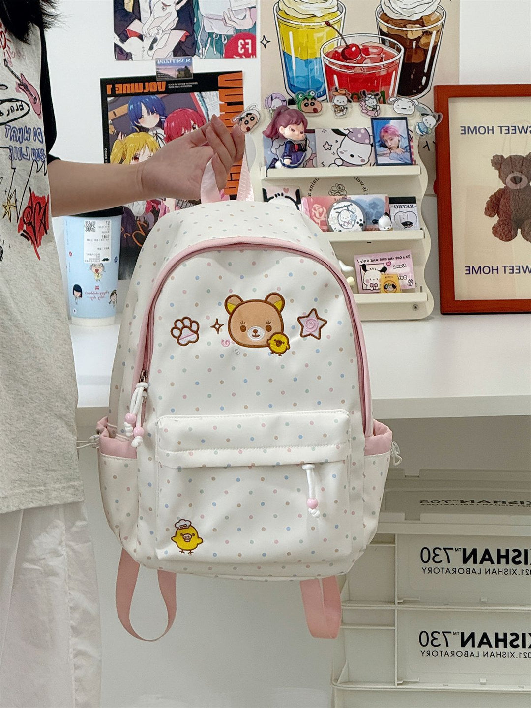 Cute Character-Themed Lightweight School Backpack