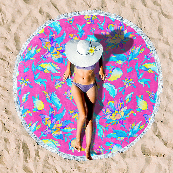 Rundstrand towel with unique sunset design Kalsten