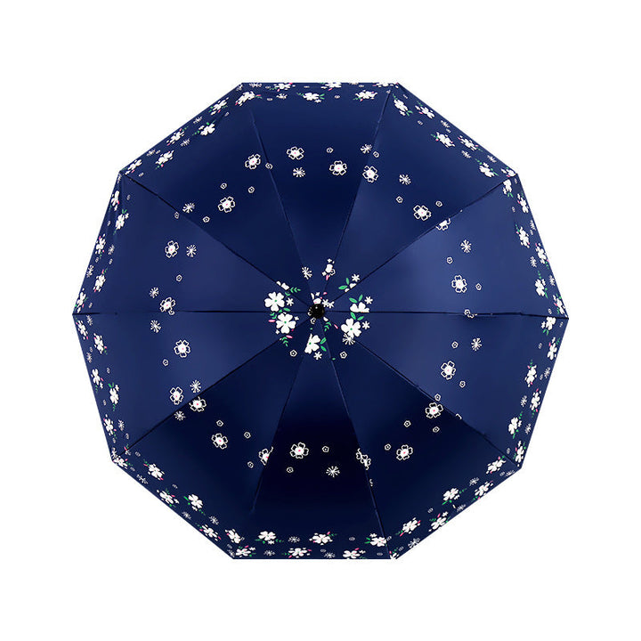 Women's Stylish Folding Umbrella with Floral Patterns Kalsten