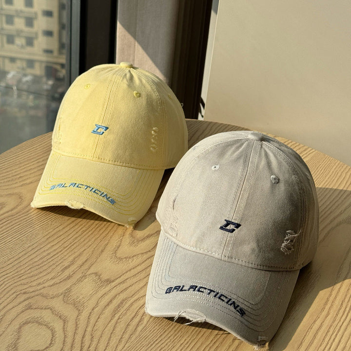 Men's Distressed Denim Baseball Cap Kalsten