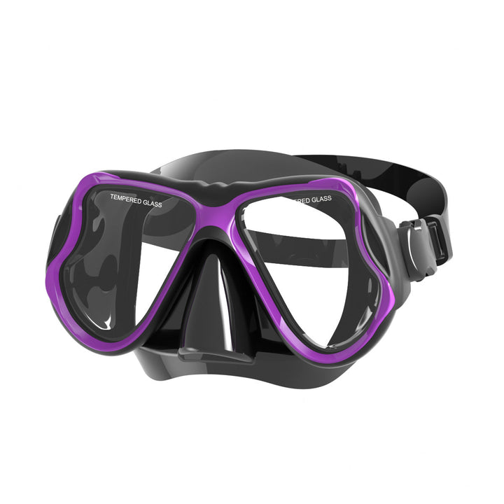 Diving mask with wide field of vision and impact-resistant design Kalsten