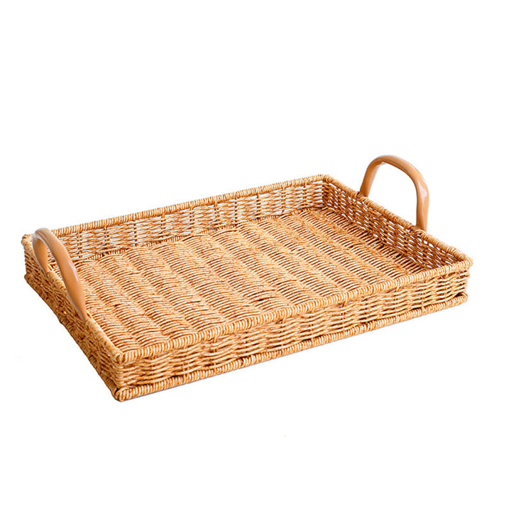 Women's Rectangular Basket with Integrated Handles Kalsten