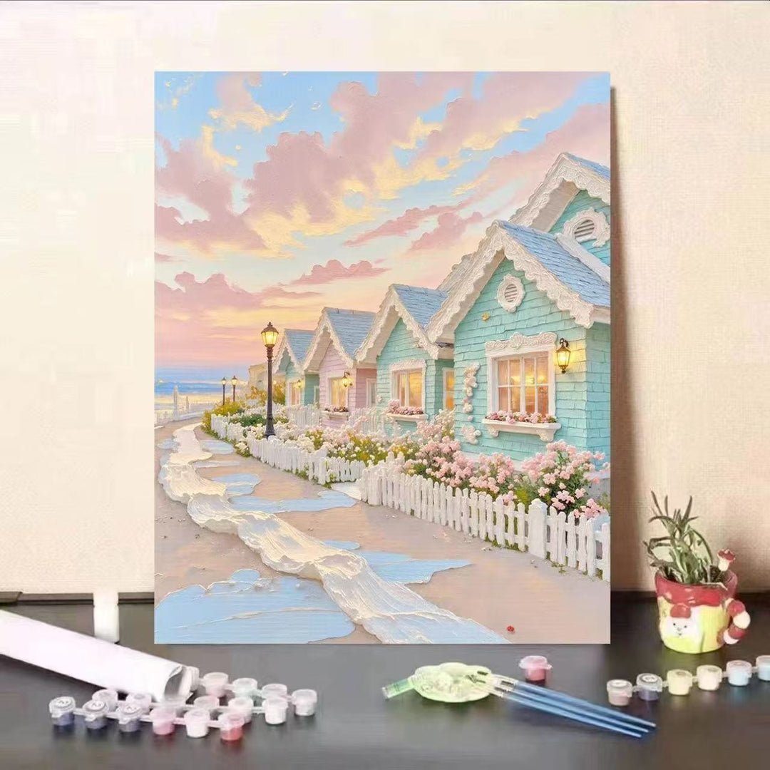Landscape Themed Paint by Numbers Canvas Art Kit Kalsten
