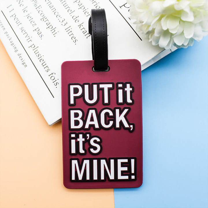 Unisex Luggage Tag with Humorous Saying Kalsten