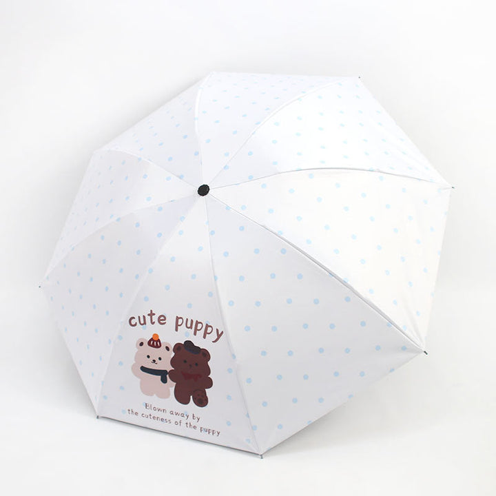 Ladies Folding Umbrella with Cute Animal Design Kalsten