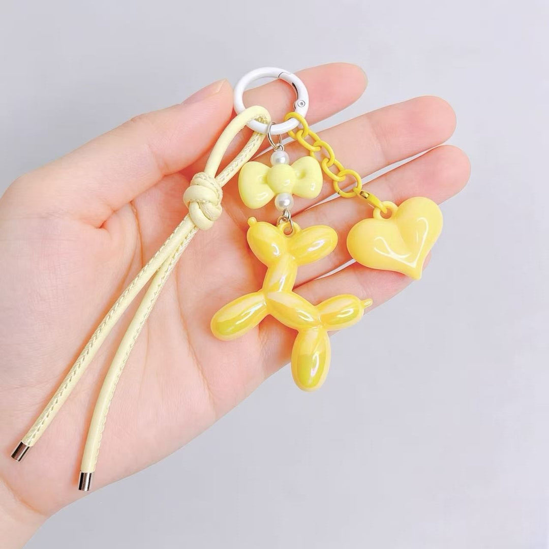 Playful keychain with heart and balloon dog Kalsten