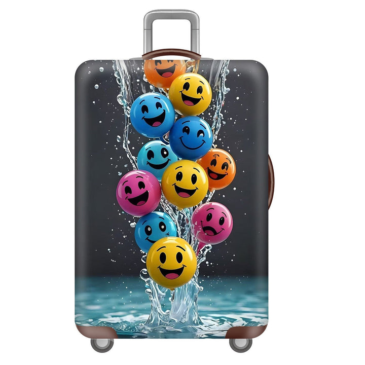 Unisex nan robust Hart shell trolley with lion portrait motif print, shock-resistant ABS polycarbonate shell, multi-wheeled chassis and TSA security lock Kalsten