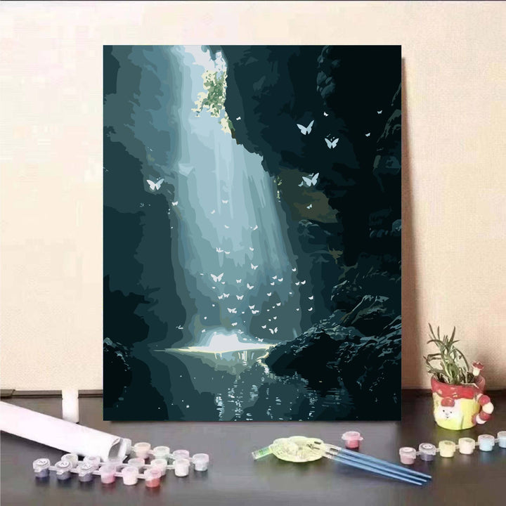 Floral Fantasy Paint by Numbers Wall Art Kalsten