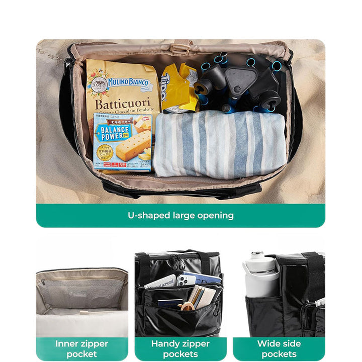 Rolling multifunctional travel bag with multiple compartments Kalsten