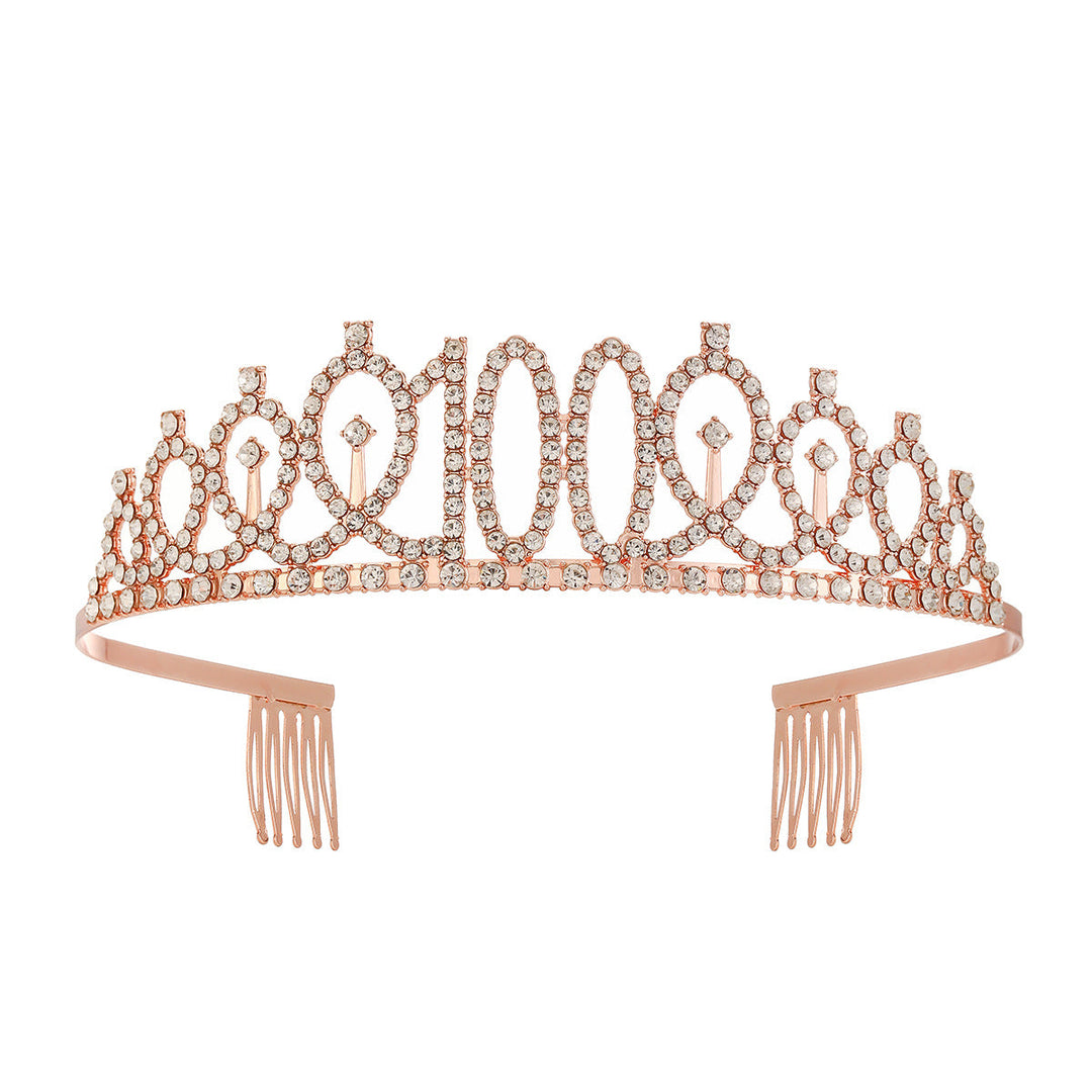 Women's Crystal-Embellished Tiara with Elegant Design Kalsten
