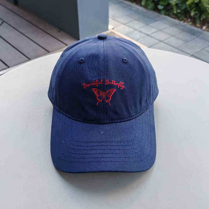 Women's Embroidered Butterfly Cap Kalsten