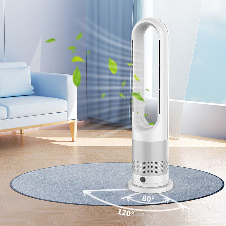 Cooling bladeless tower fan with HEPA air purifier and wide-angle oscillation Kalsten