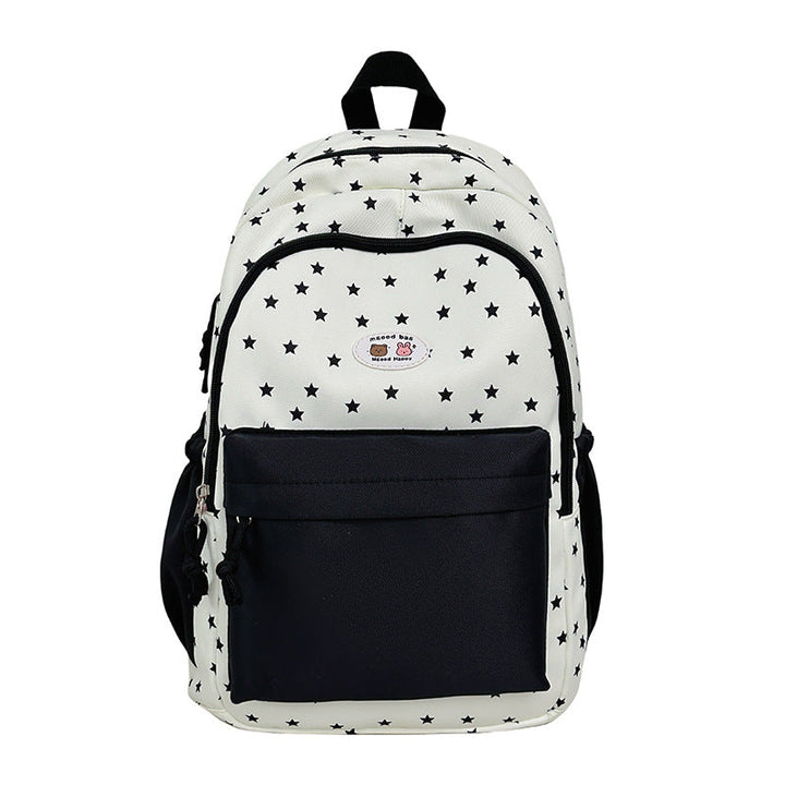 Star-Print Multi-Pocket Backpack Kalsten