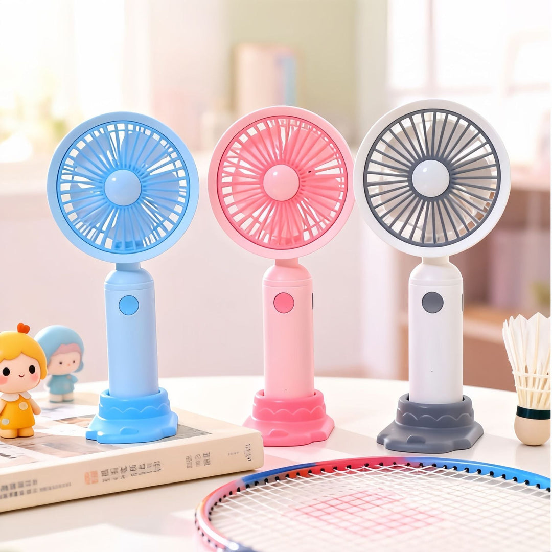 Women's Portable Table Fan with Rechargeable Battery and Flexible Tilt Angle Kalsten
