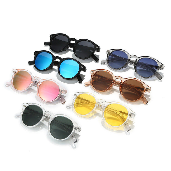 Women's fashionable sunglasses with transparent frame and yellow lenses Kalsten