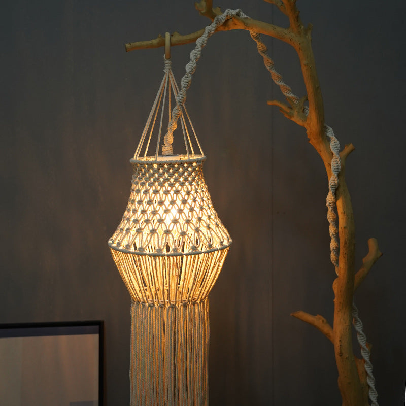 Macramé Pendant Light Shade Acalora