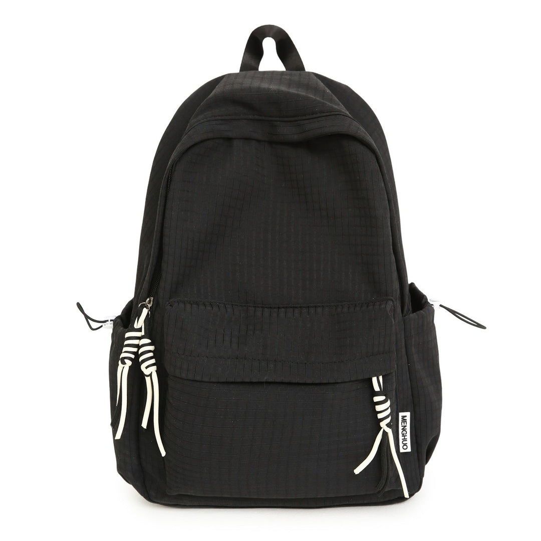 Versatile Lightweight Grid Pattern School Backpack Kalsten