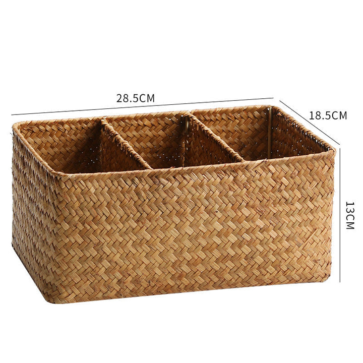 Woven Multi-Compartment Storage Basket Kalsten