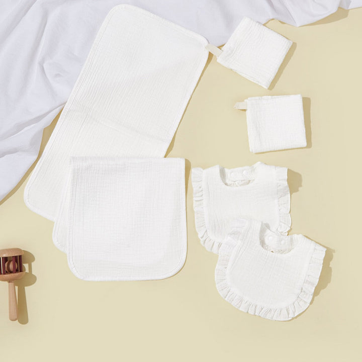 Soft Muslin Baby Bib and Changing Pad Set kalsten