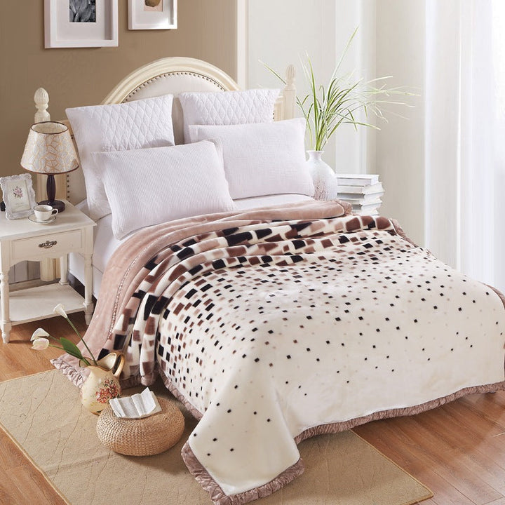 Decorative Fleece Throw Blanket Kalsten
