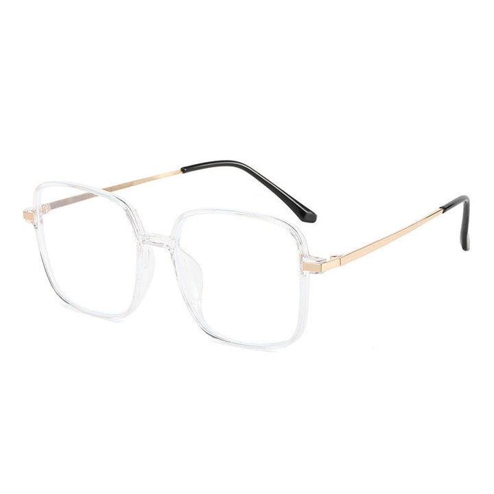 Women's square designer glasses with delicate metal frame Kalsten
