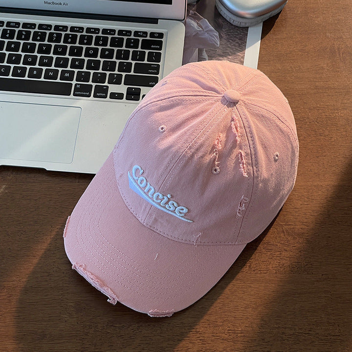 Women's Distressed Casual Cotton Cap Kalsten