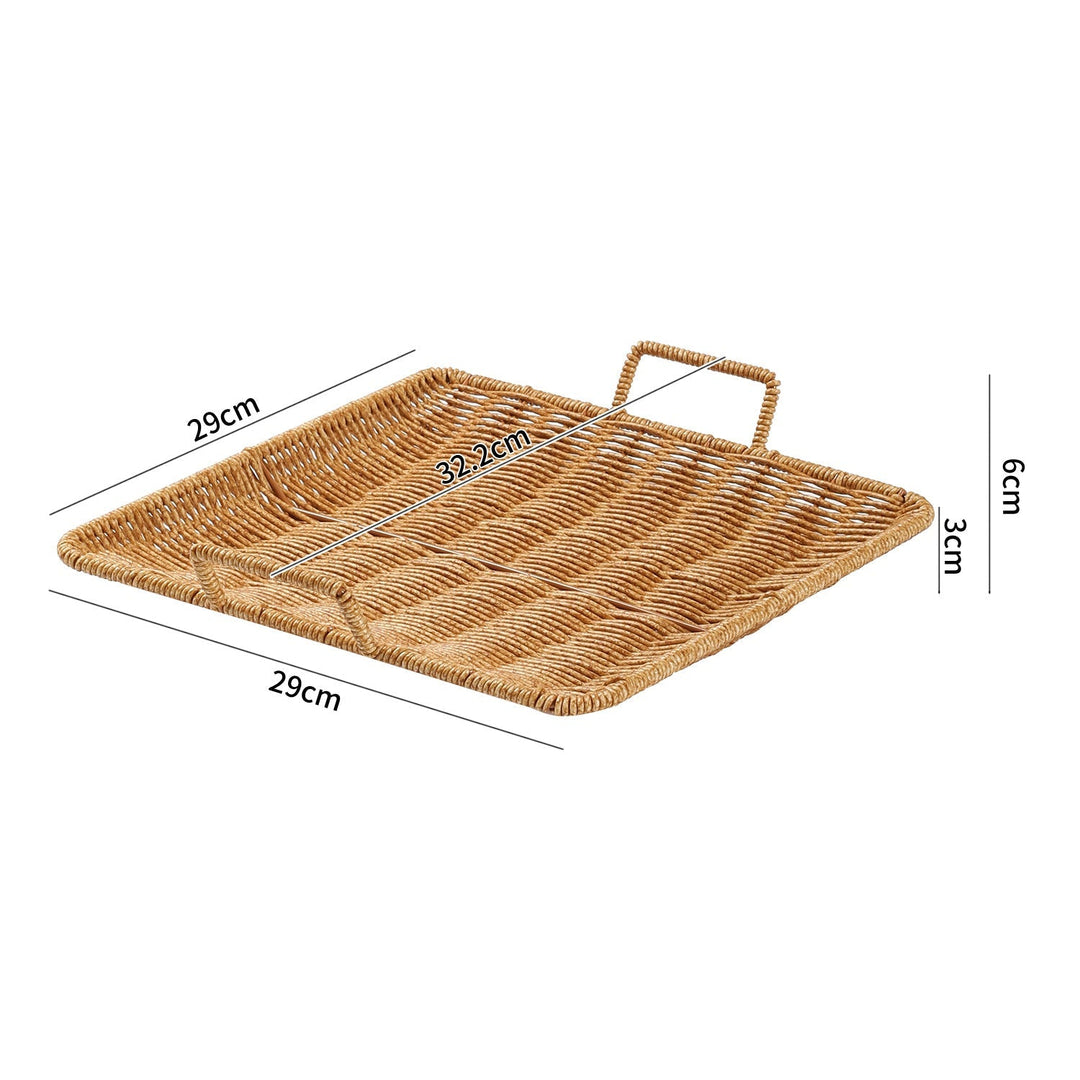 Home Decorative Woven Serving Tray Kalsten