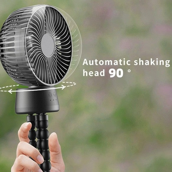 Unisex nan portable rechargeable desk fan with flexible tripod legs and quiet brushless motor Kalsten