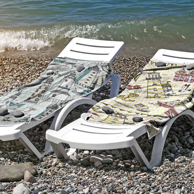 Beach towel made of skin-friendly microfiber with a creative pattern mix Kalsten