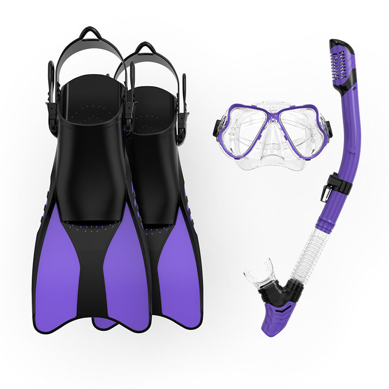Premium Snorkel Set with Ergonomic Fins and Clear Dive Mask Kalsten